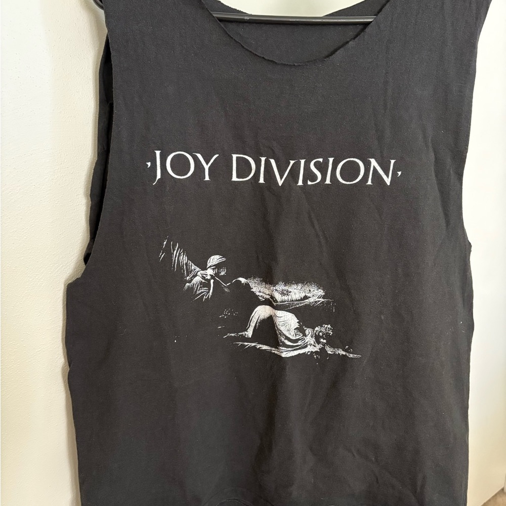 Vintage Kat Von D’s Joy Division Black Sleeveless Top